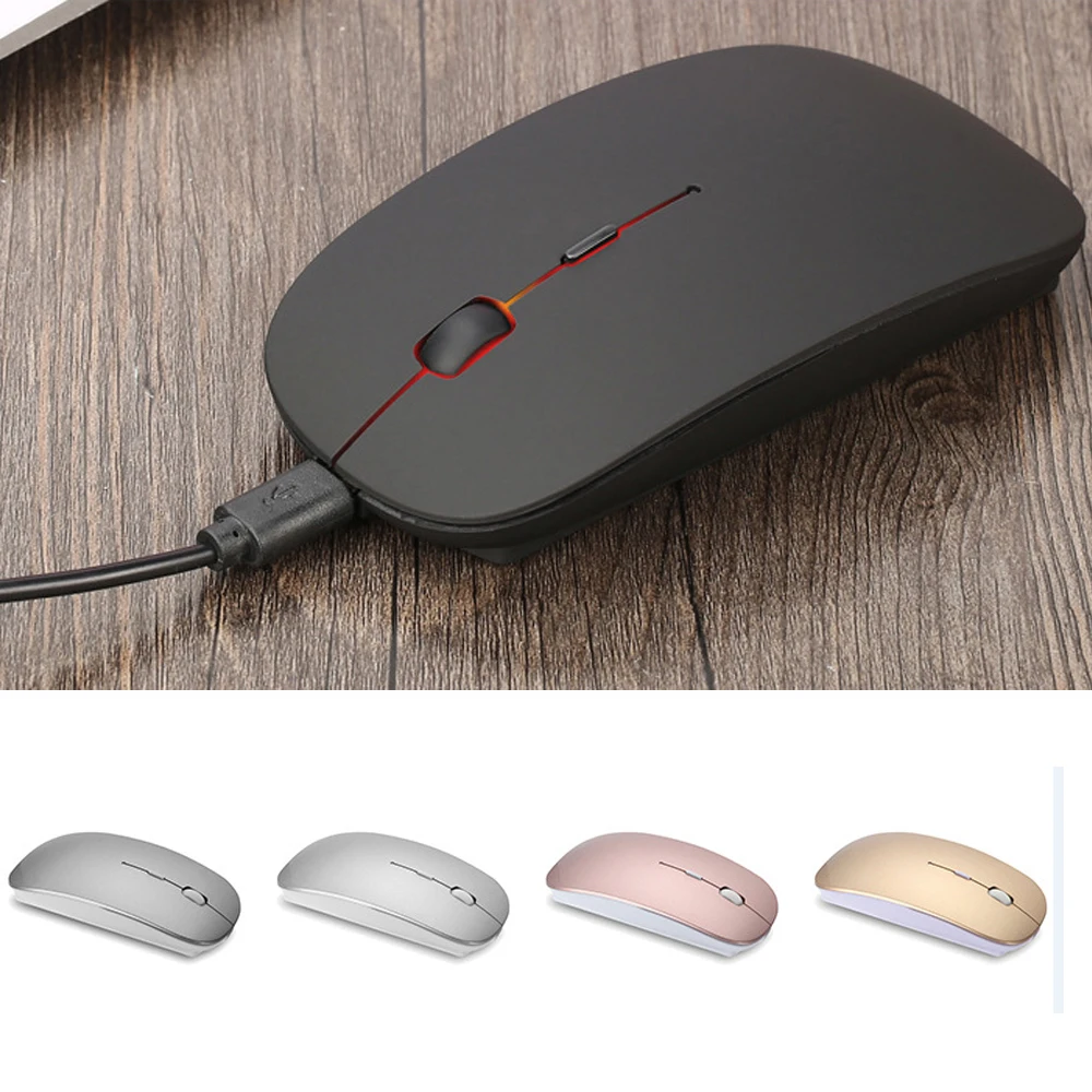 Беспроводной приемник usb мыши перезаряжаемый игровой компьютер ноутбук мышь для