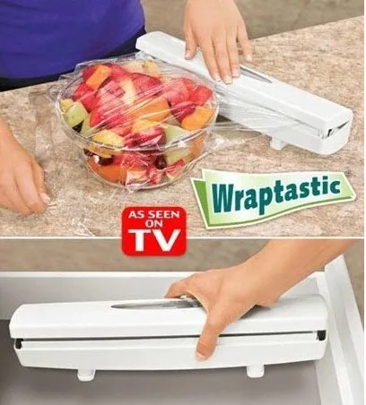 2015 New Arrivals Dispenser Plastic wrap Preservative Film Food Vaccum Cutter For Foil Or Cling Wrap