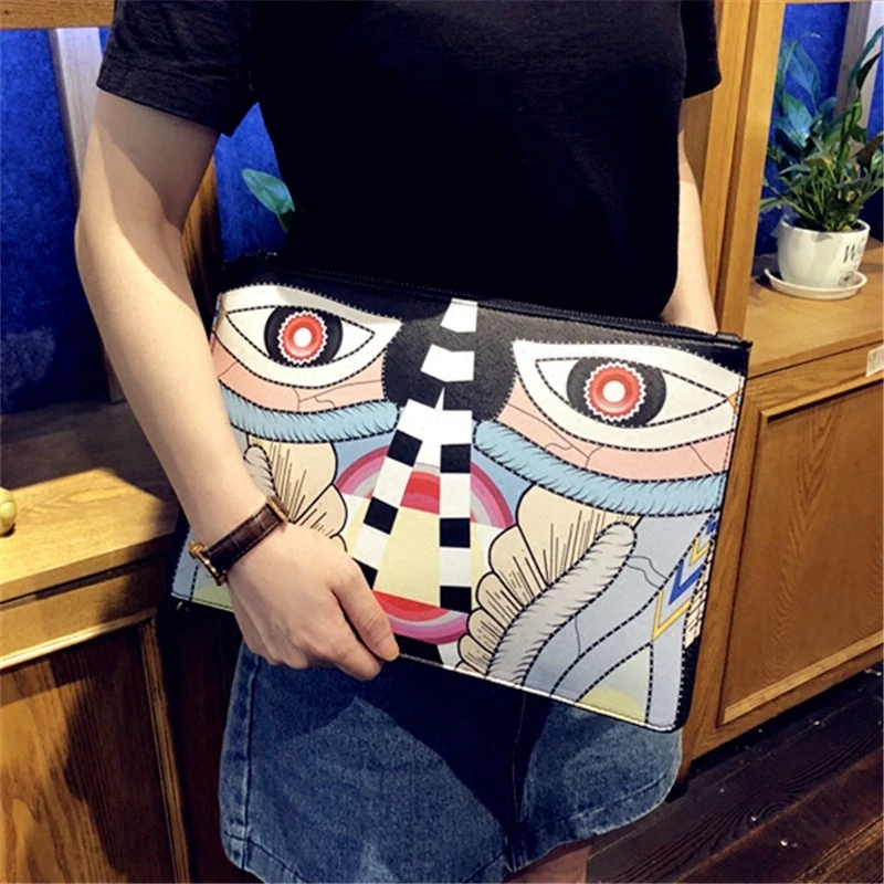 

Bag for women Temperament clutch bag large-capacity envelope bag personality wild single shoulder Messenger bag tide handbag