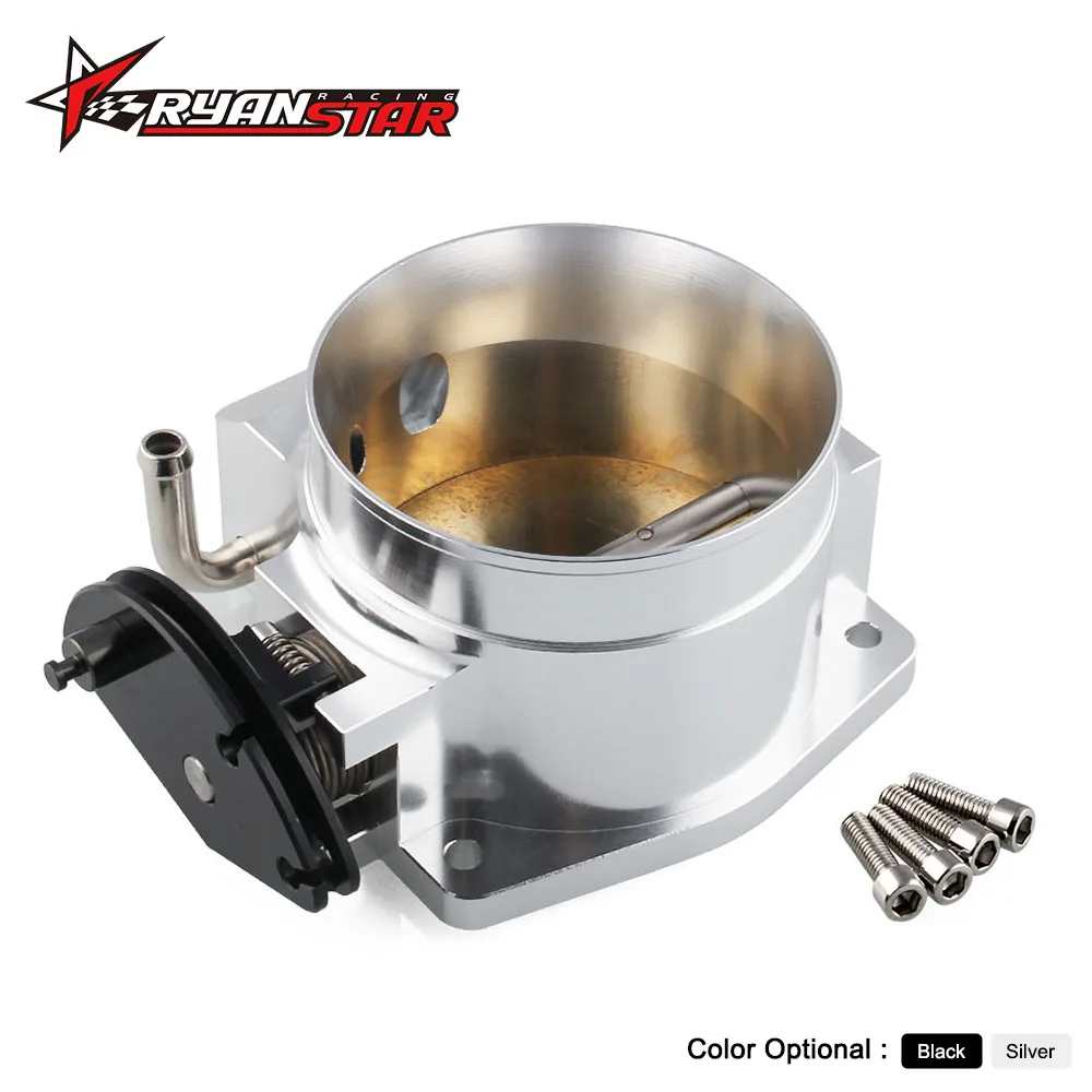 Aluminum Black/Silver High Flow Intake Manifold 92mm Throttle Body Performance Billet For Chevy