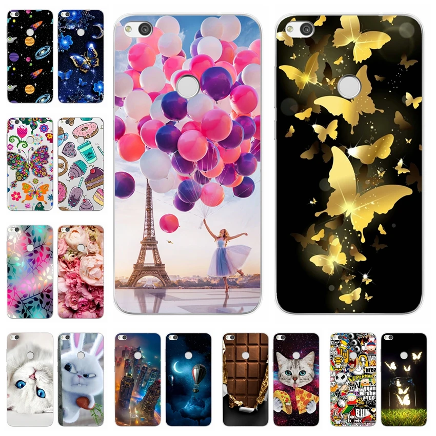 

Case for Huawei Honor 8 lite 5.2" Printing Cute Painted Soft Silicone Back Case Cover FOR Coque Huawei Honor 8 Lite capa Bumper