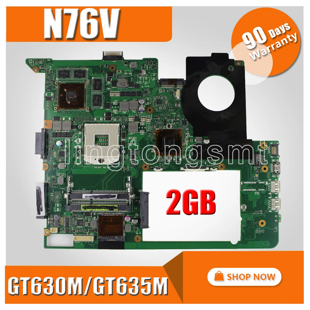 GT630M/GT635M 2 Гб N76V материнская плата для ноутбука ASUS N76V N76VJ N76VB N76VZ N76VM REV: 2,2 USB 3,0 полностью протестированная материнская плата Тест ОК