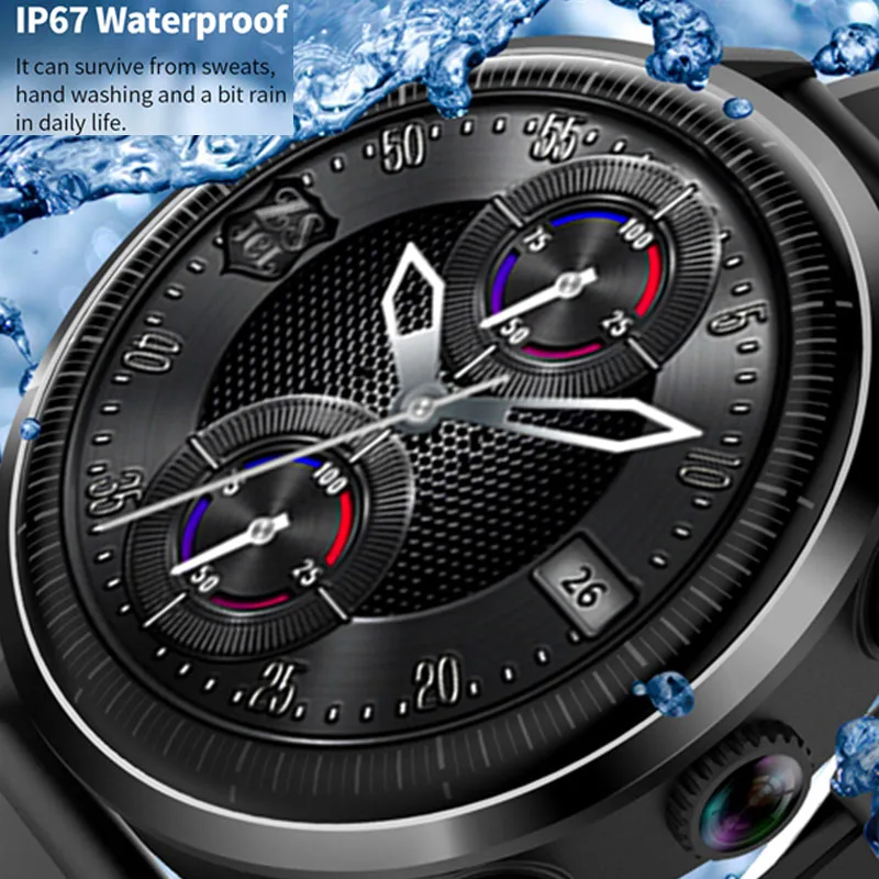 Kingwear KC05 4G gps Смарт-часы для мужчин Android 7.1.1 четырехъядерный 5 Мп камера 610 мАч батарея смарт часы замена ремешок часы