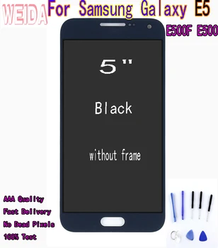 

WEIDA 5" For Samsung Galaxy E5 LCD E500F E500 LCD Touch Screen Digitizer Assembly WITHOUT frame Free tool