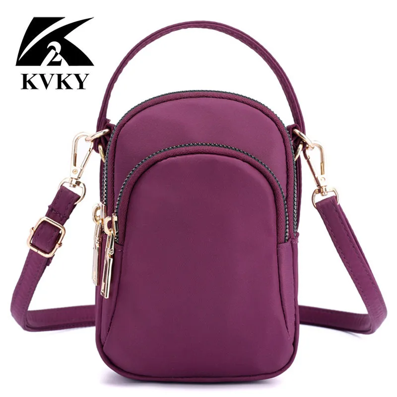

Three-layer Crossbody Cell Phone Bag Fashion Small Storage Phone Pouch Messenger Cross Body Bag with Shoulder Strap for Women