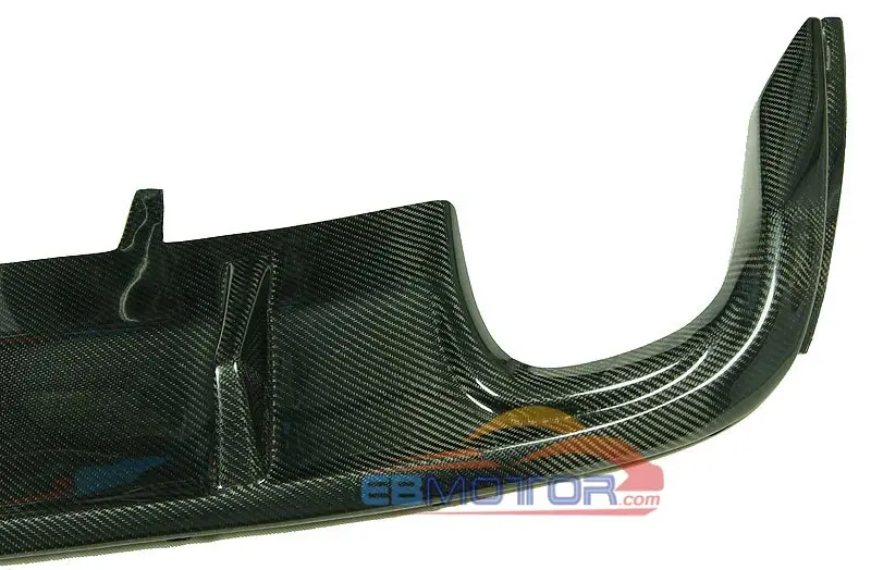 Real Carbon Fiber R-Line Style Rear Bumper Lip Diffuser Spoiler For Volkswagen CC 4Door Dual Side Dual Exhaust Sedan 2012UP