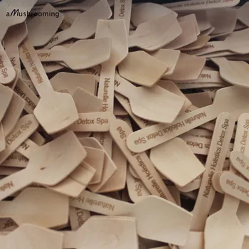 

1000 pieces Sir Lanka Ice Cream Spoons Sticks Spa Spoons Mini Wax Wooden Spatula Natural Wood Made