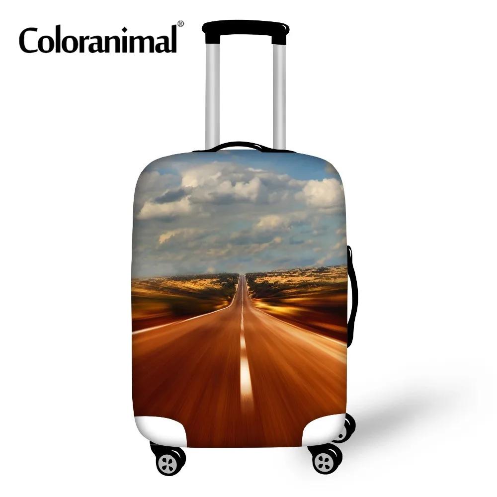 Coloranimal Suitcase Covers Travel On Road Luggage Protective Bag Cover With Zipper for 18 to 30