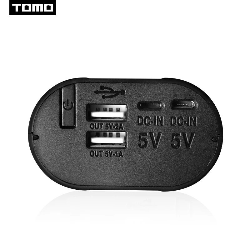 Tomo D2 USB Li-Ion интеллектуальное зарядное устройство портативный lcd умный мобильный внешний аккумулятор чехол с двумя аккумуляторами 26650 с двумя выходами