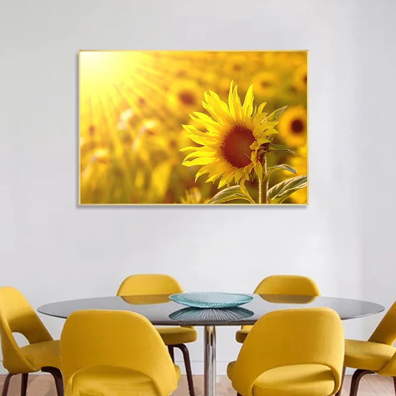

Sunflower Canvas Painting Sunshine Sunset Flowers Posters and Prints Modern Decoration Maison Home Decor Sunflowers Wall Art