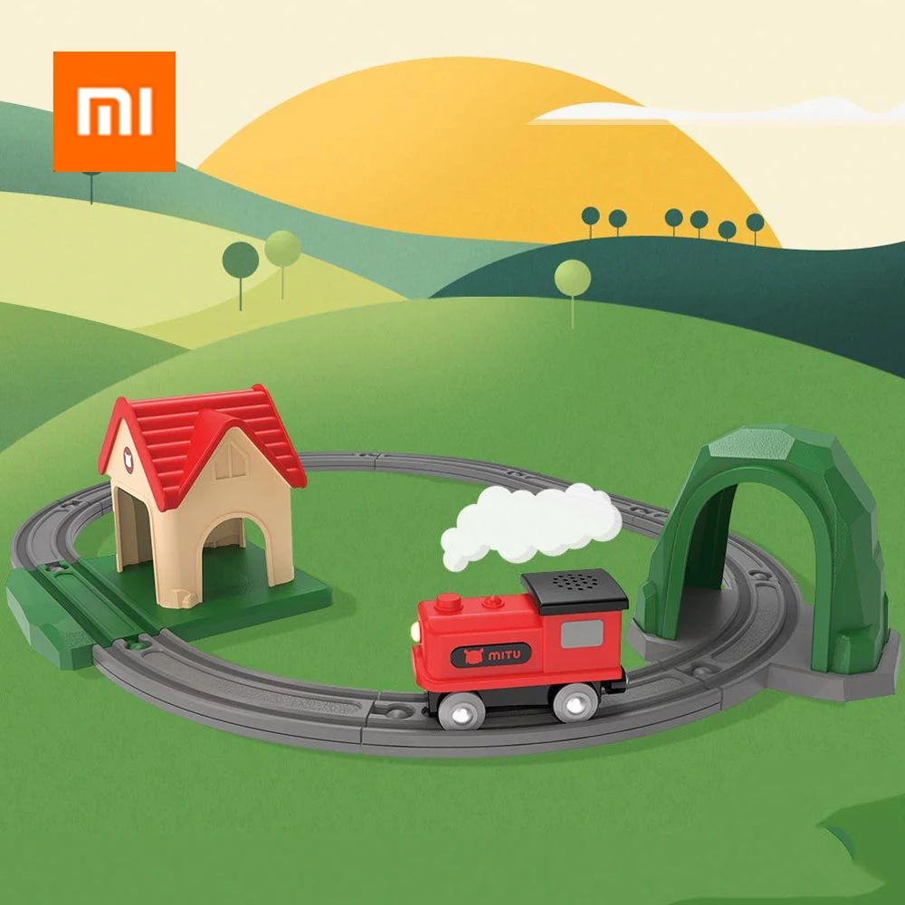

Original Xiaomi Mitu Building Block Induction function Will sing Cheerful melody Compatible with wooden tracks Child gift