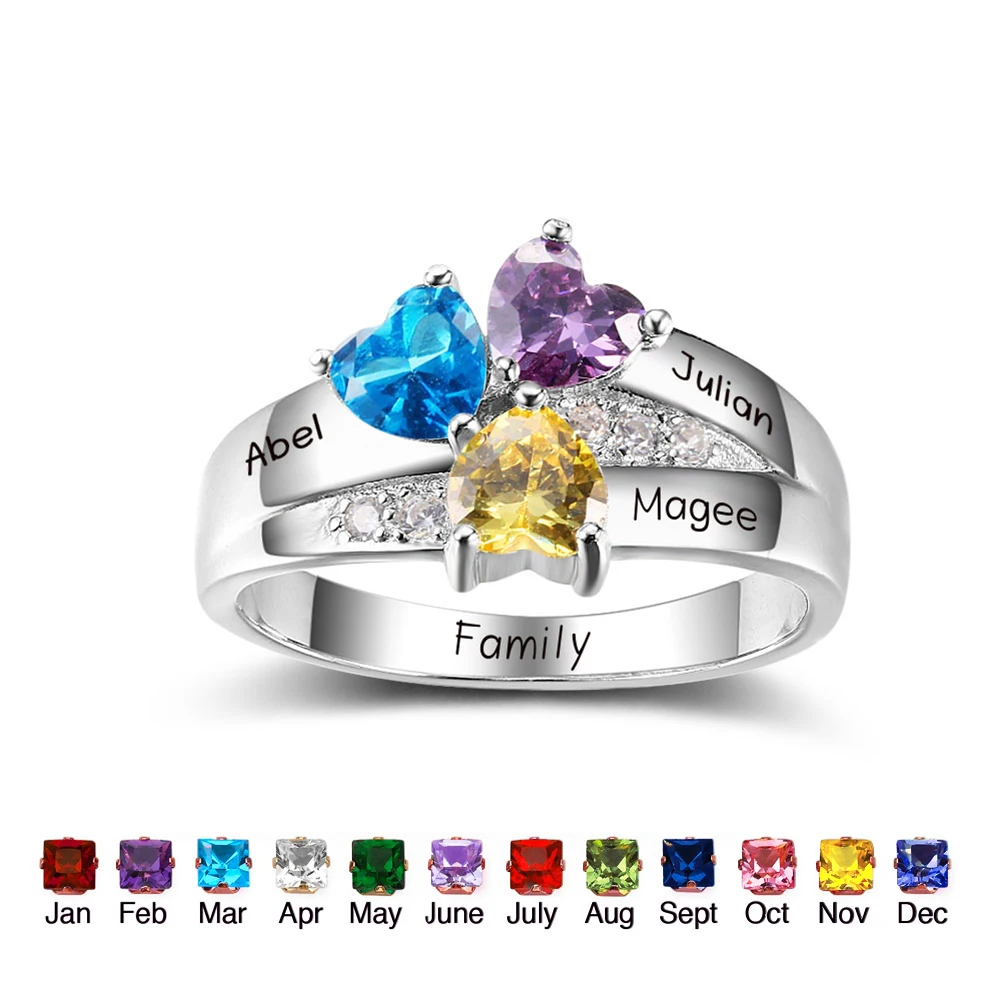 Personalized Sterling Silver Promise Rings Personalized Sterling Silver Promise Rings