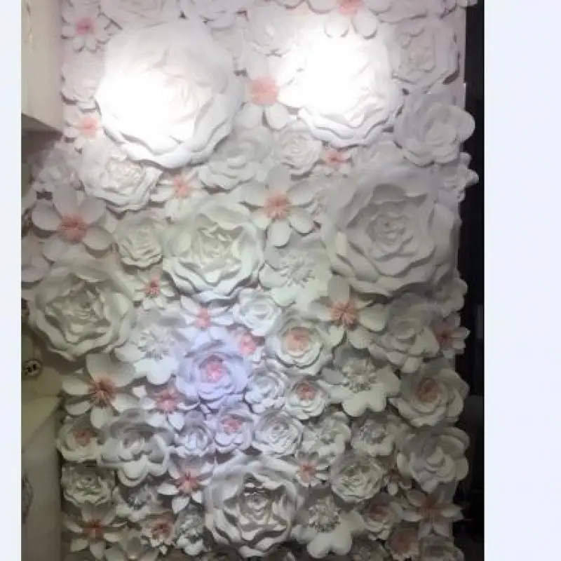 84 Pcs Set Penuh Besar Dinding Raksasa Kertas Bunga Pernikahan
