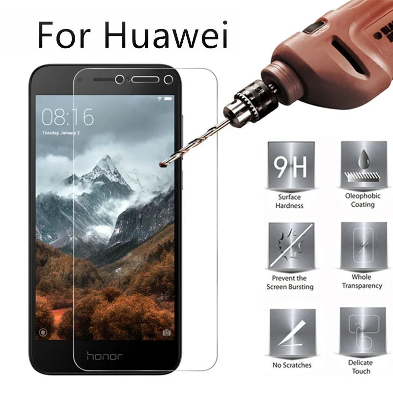 Защитное стекло для huawei nova p 10 lite легкое y5 ii honor 8 6c 6a защитное закаленное |