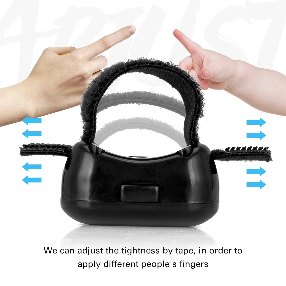 Tanie OLIECO akumulator minilampka pulsoksymetr napalcowy pierścień z bandażem regulowany dla dziecka tlenu we krwi SPO2 PR Oximetro CE FDA