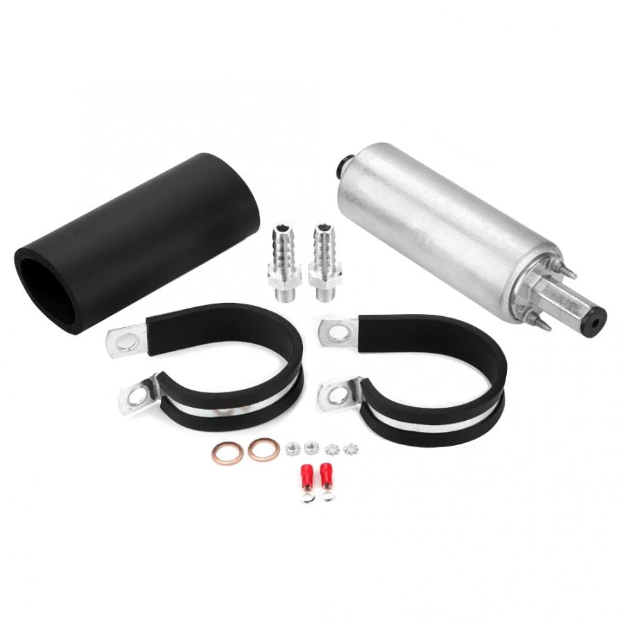 Walbro TI 255 LPH High Pressure Inline EFI Fuel Pump Kit W/ Filter - For LS Engine Swaps (GSL392)