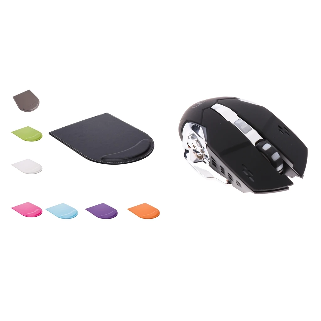 Rechargeable Comfort Wireless Gaming Mouse + Mouse Pad Non Slip Mice Pad