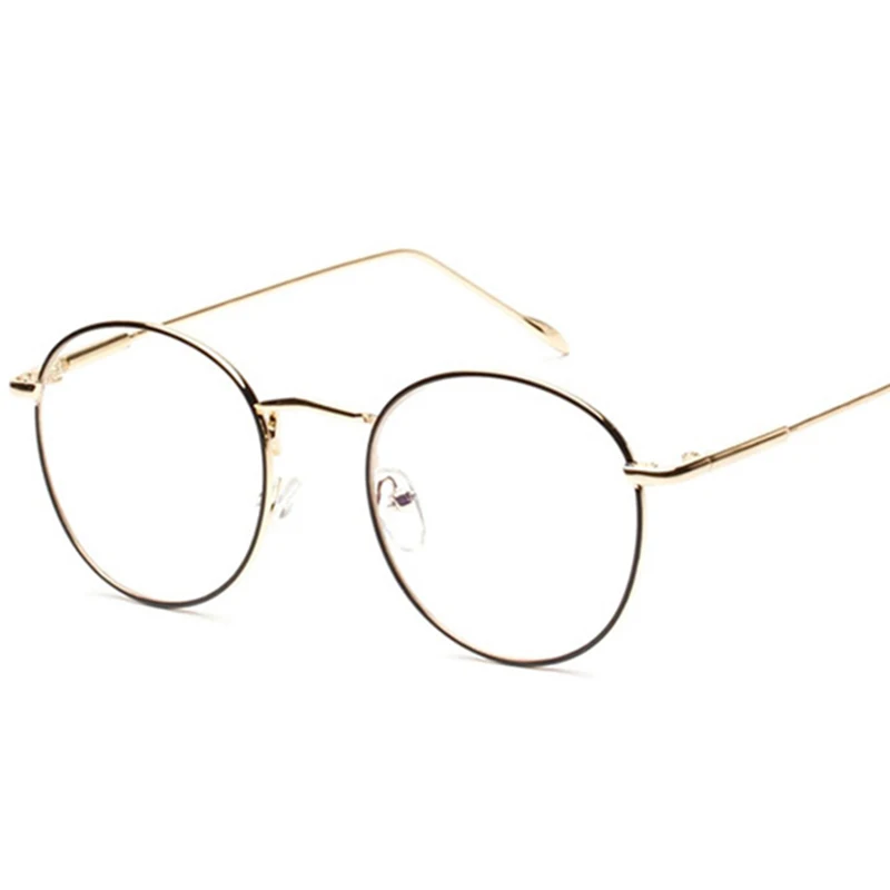 Женские очки винтажные круглые ободки Zero Dioptre аксессуары для очков