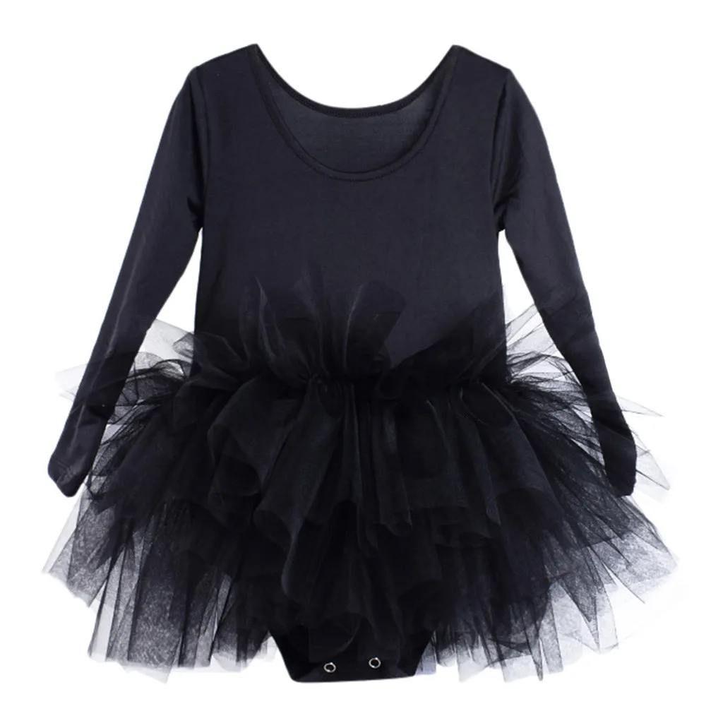 

Kids Girls Gymastics Dance Tutu Tulle Ballet Training Bodysuit Dancewear Dress