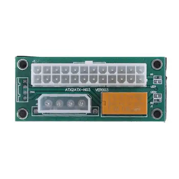 

24Pin Dual Power Supply Card Synchronous Start Cable Wire Line Extender Board for Bitcoin miner Mining