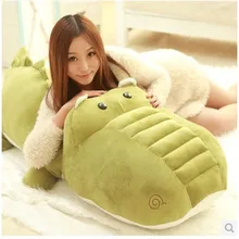 Чучело крокодил армейский зеленый игрушечный плюшевый крокодил около 140 см кукла огромный 55 дюймов игрушка Бросок Подушка игрушка t724