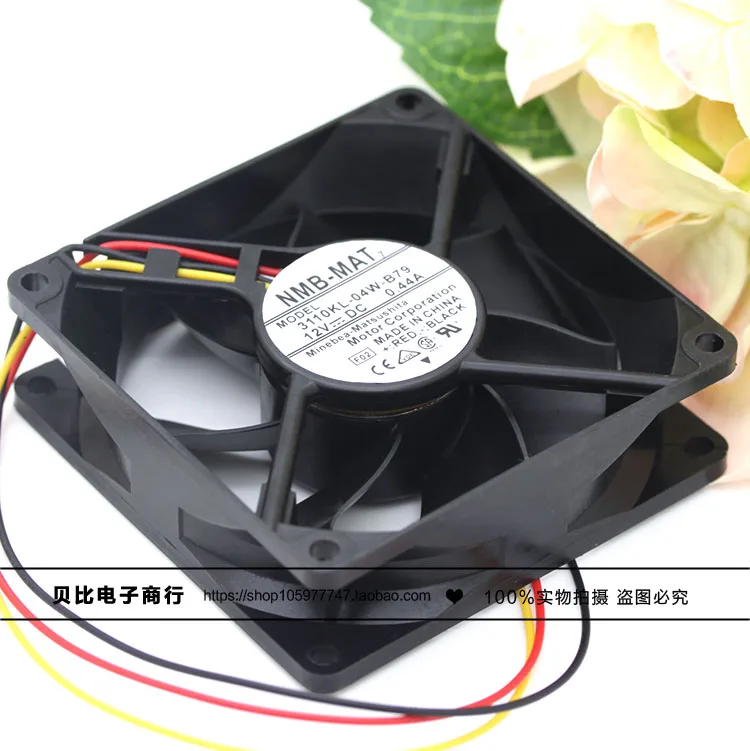 NMB MAT 3110KL 04W B79 F02 DC 12V 0.44A 80x80x25 мм 3 проводной Вентилятор охлаждения