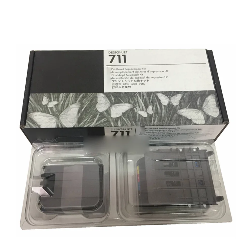711 печатающая головка Печатающая головка для HP T520 T120 принтер с 1 комплект чернильный картридж