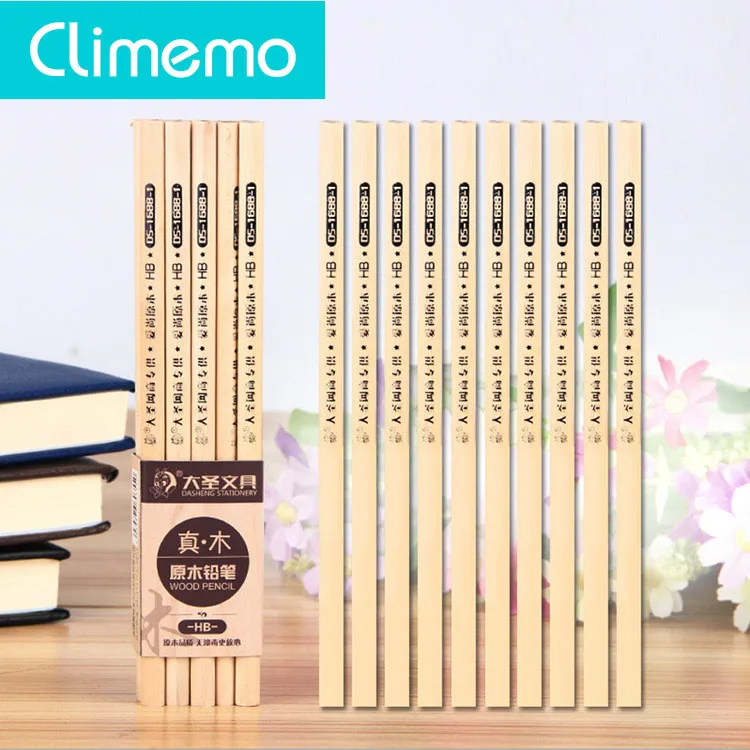 

Climemo Primary School Students Write Log HB Triangular Pencil Simple Environmental Protection Painless Gift Stationery
