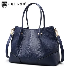 

ZOOLER Top New arrival soft cowhide bags luxury leather handbags women bags designer large capacity travel shoulder bag #6189