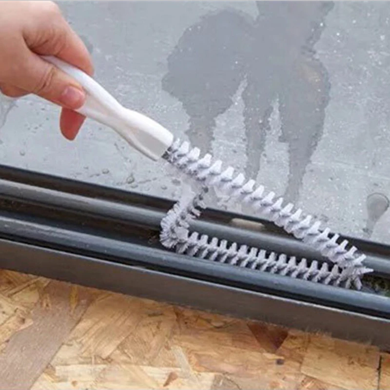 Household Plastic Handle Window Cleaning Brush Kitchen Stoves Gap Oil