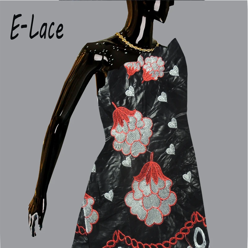 Новинка 2017 года прибытие Африканский Базен Riche Getzner ткани с вышивкой