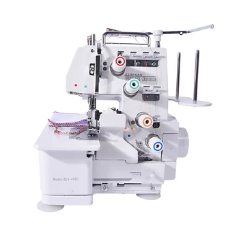 

Overlock Sewing Machine, 220V, 50/60Hz, 120W,Four Thread Sew ,With Pedal and lamp BL4-434D 1200SPM Great Quality