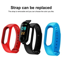 Kebidu смарт-браслет M3 фитнес-браслет сердечный ритм IP67 Водонепроницаемый кровяное давление кислородный монитор цветной экран для Android IOS