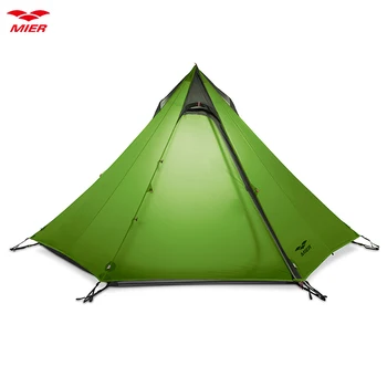 

MIER 2-3 Person Ultralight Outdoor Camping Tent Waterproof Backpacking Pyramid Tent, 3 Season Quick Setup Teepee Tent