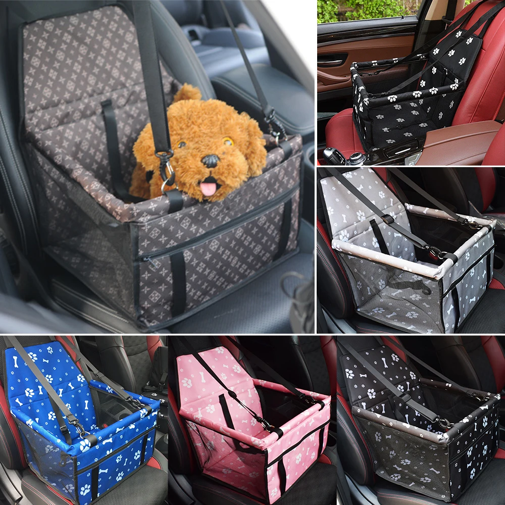 

Travel Folding Dog Cat Pet Puppy Car Carrier Booster Seat Safe Bag Belt Handbag