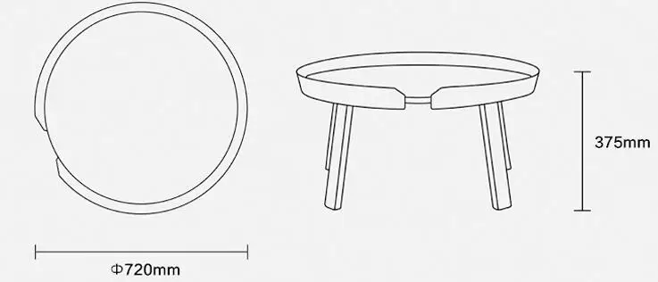 72*37.5CM Solid wood Round Side table Coffee Tables Creative Bedside Table 72*37.5CM Solid wood Round Side table Coffee Tables Creative Bedside Table