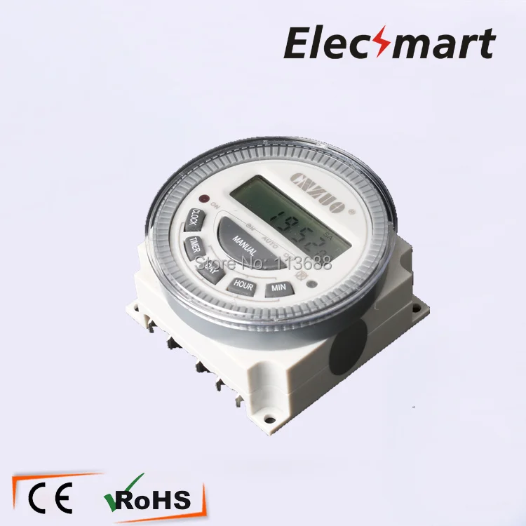 

Easy Wiring TM619 AC 220V-240V Digital LCD Power Timer Programmable 16A Time Switch Relay