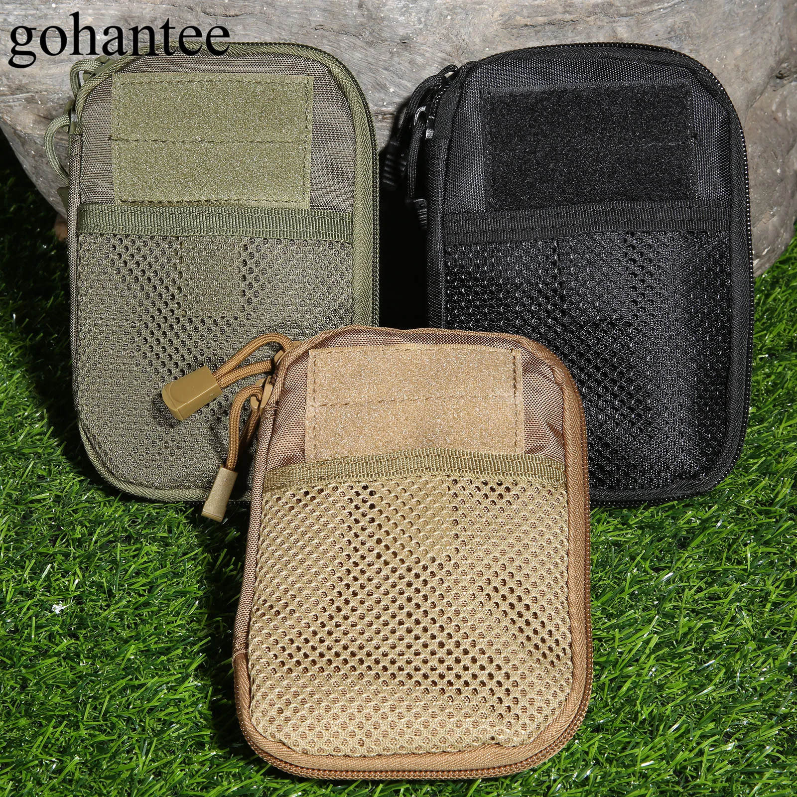 gohantee Military Molle Pouch Hunting Waist Bag EDC Tool Mesh Pouch
