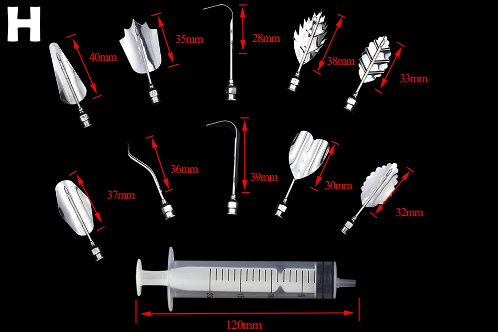40 шт.+ 4 игольчатые тюбики цветы 3D желе художественные инструменты Желейный торт желатин пудинг Насадка На Шприц Набор насадок для украшения торта инструменты
