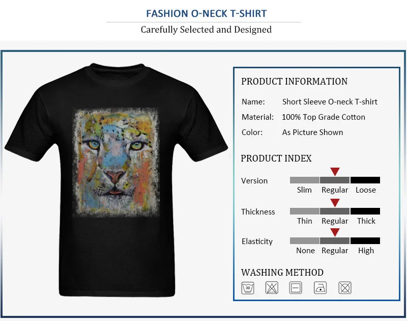 100% Cotton Tops Tees SNOW LEOPARD for Boys Design T-shirts Personalized New Coming Round Collar Short Sleeve Sweatshirts
