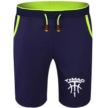 Летние хлопковые шорты для мужчин Трэйси макгреди, Т-Мак MVP T-Mac's time, Модные дышащие мужские повседневные удобные шорты