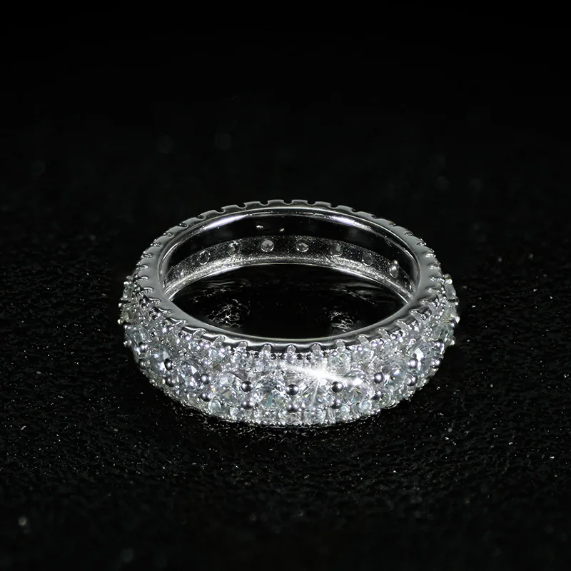  Original solid real luxury Hot 925 sterling silver Ring for Women Wedding band eternity ring party 