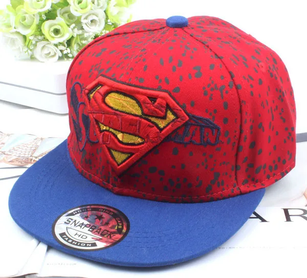 

2018 New Foreign Trade New Pattern Hats Jet Embroidery Superman Children Baseball Hat Catamite Girl Hip Hop Hat