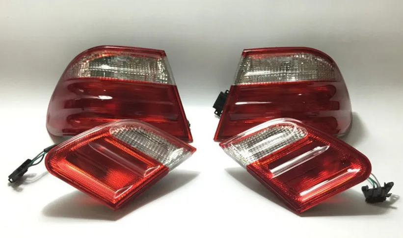 RQXR LED rear light + brake turn signal bumper reflector for Mercedes-Benz E class W210 E200 E220 E240 E260 | Автомобили и