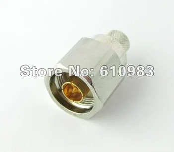 

(5 pieces/lot) N male connector nickelplated straight Jack for coaxial cable