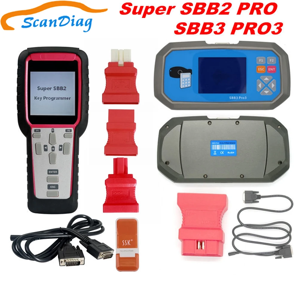 

2019 SBB2 Key Programmer SBB3 PRO3 Handheld Scanner Powerful Function Than Old SBB/CK100 Supports Multi-Brand Cars SBB2 Super