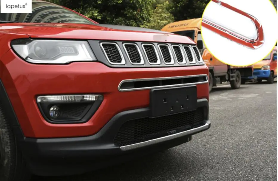 Аксессуары Lapetus подходят для Jeep Compass 2017 2020 Передняя Нижняя крышка бампера +