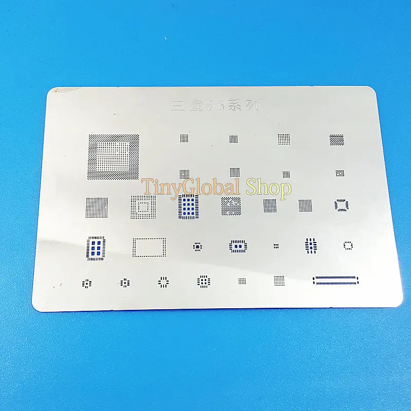 

2pcs/lot XGE BGA Reballing Stencil Dedicate Kit for Samsung s5 g9008 g9008v g9008w g9006 cpu wifi power ic Solder Webbing