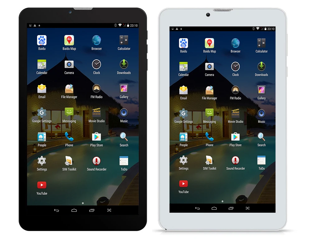 WeCool 7 дюймов Android 3g телефонный звонок планшетный ПК с ips 1024X600 разрешение четырехъядерный двойной слот для sim карты и WCDMA gps FM Phablet 4 цвета
