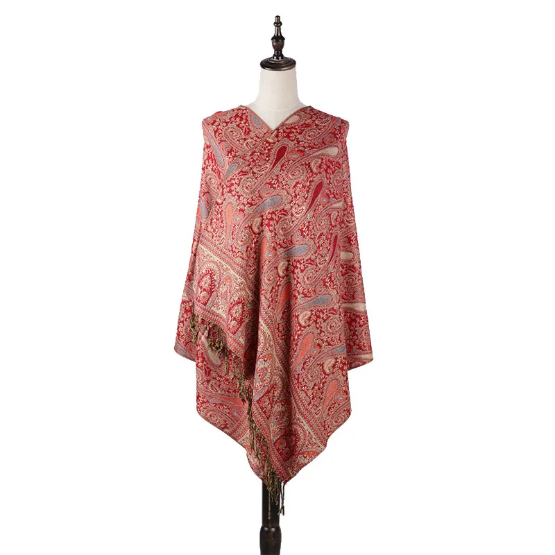 Бренд Yilian, 0,23 кг, классический шарф в богемном стиле с узором пейсли, для женщин, на осень и зиму, разноцветный, модный, шаль, головной шарф для женщин - Цвет: 3